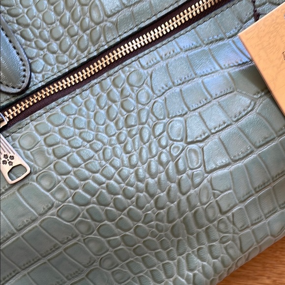 Brand New Patricia Nash Leather Green Crocodile-Embossed Women's Handbag - Picture 5 of 13